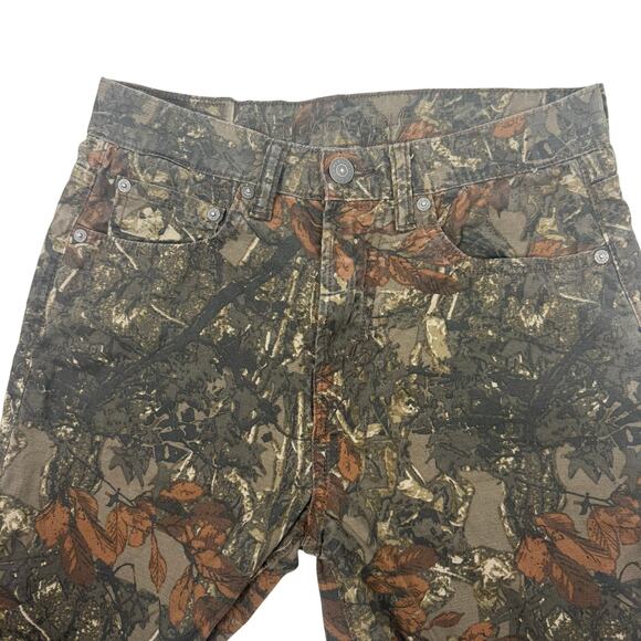 AE EasyFlex Loose Jean Camo Pants Men’s 28x28 Green Brown Hunting Outdoor - Picture 5 of 8